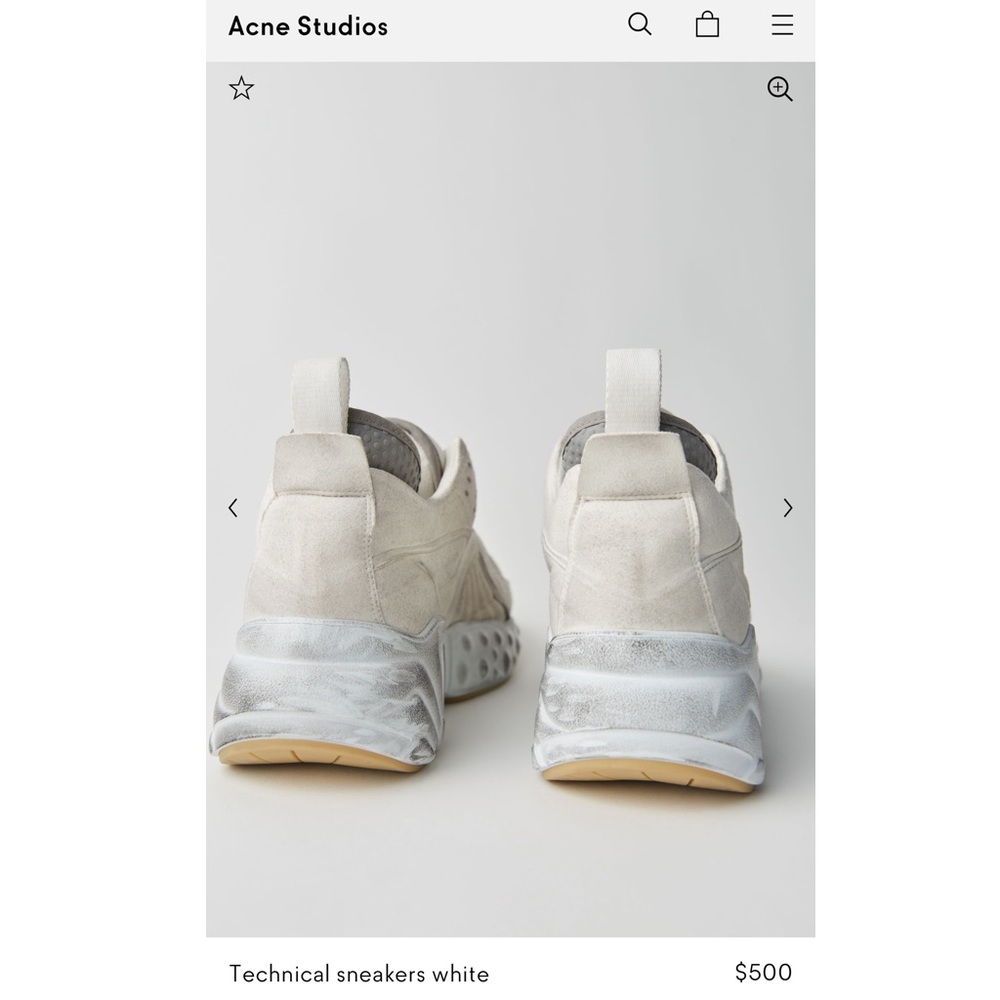 Acne Studios Manhattan in Tumbled White - Picture 8 of 8